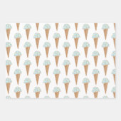 Ice Cream met springen Moderne, kleurrijke Cute Gi Inpakpapier Vel (Voorkant 3)