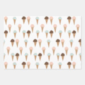 Ice Cream met springen Moderne, kleurrijke Cute Gi Inpakpapier Vel (Voorkant)