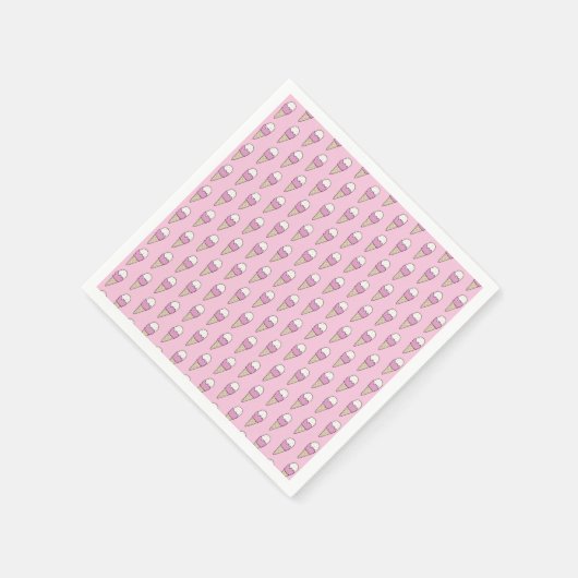 Ice Cream met springen Moderne, kleurrijke Cute Gi Servet (Hoek)