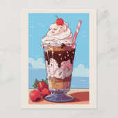 Ice Cream Milkshake Briefkaart (Voorkant)