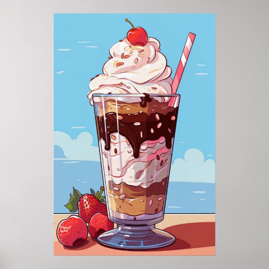 Ice Cream Milkshake Poster (Voorkant)