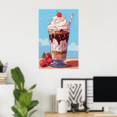 Ice Cream Milkshake Poster (Thuiskantoor)