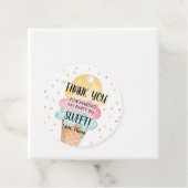 Ice Cream Mint Pink Yellow Sweet Girl Bedankjes Labels (In situ)