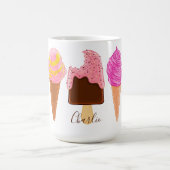 Ice Cream mokken met aangepaste namen (Center)