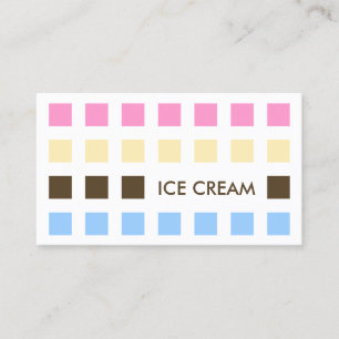 ICE CREAM (moskeesvierkantjes) Visitekaartje