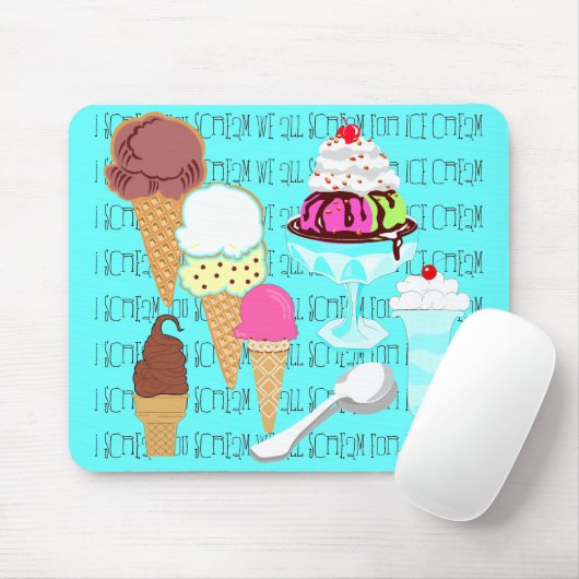 Ice Cream Mousepad Muismat (Met muis)