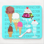 Ice Cream Mousepad Muismat (Voorkant)