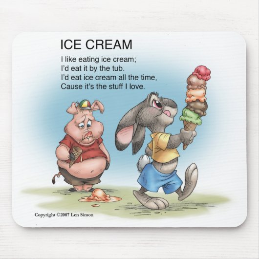 Ice Cream Muismat (Voorkant)