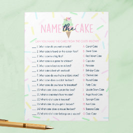 Ice Cream Naam The Cake Shower Game Pack Notitieblok