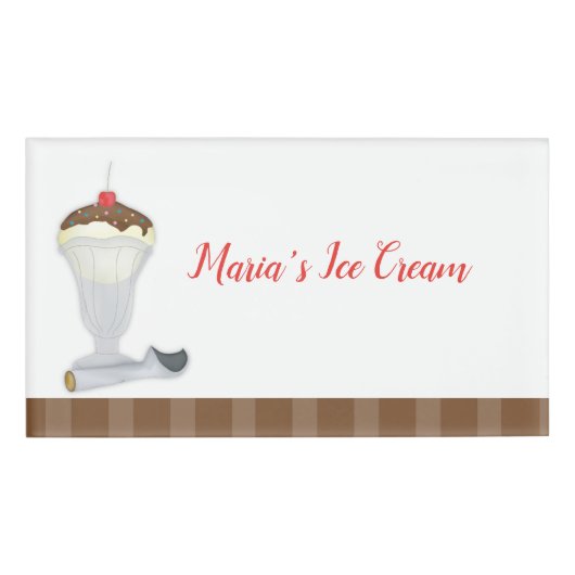 Ice Cream Naambadge (Voorkant)