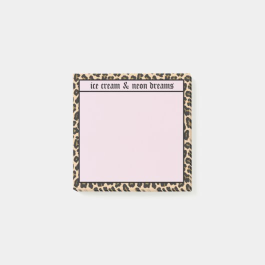 Ice Cream & Neon Dreams Post-it Notes (Voorkant)