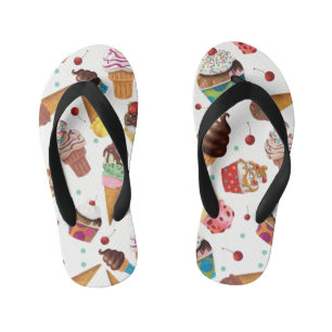 Ice Cream Novelty Print Teenslippers
