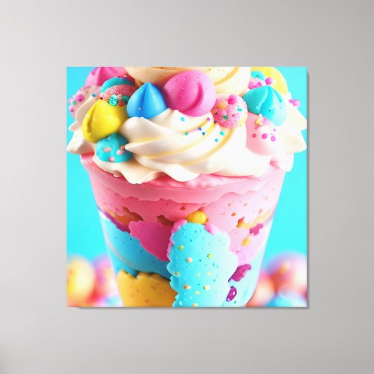 Ice Cream One Canvas Afdruk (Voorkant)