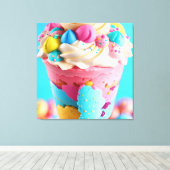 Ice Cream One Canvas Afdruk (Insitu (Houten vloer))