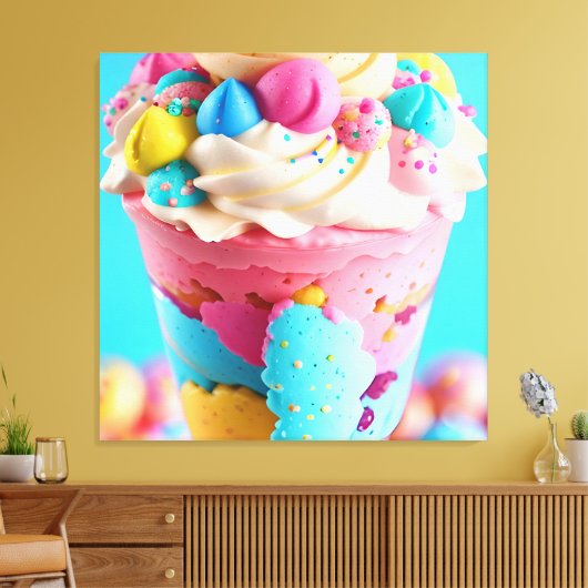 Ice Cream One Canvas Afdruk (Insitu (Woonkamer))