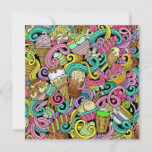 Ice Cream Onweerstaanbare Uitnodigingen voor Feest (Voorkant)