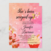 Ice Cream Opgeslagen in Bridal Shower-uitnodiging Kaart (Voorkant / Achterkant)