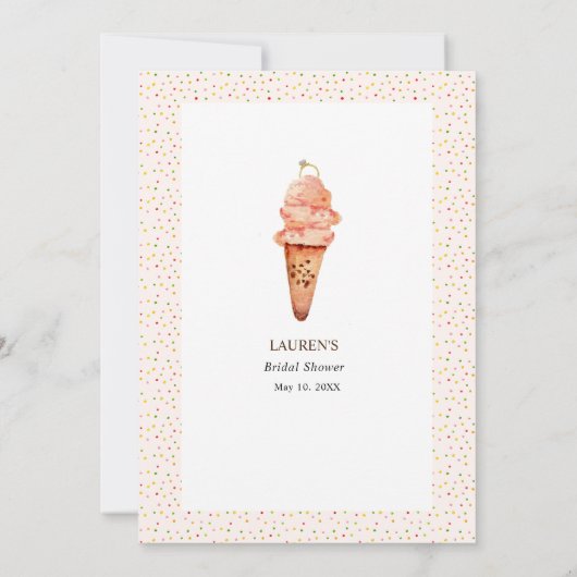 Ice Cream Opgeslagen Trivia Showgames Kaart (Achterkant)