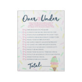 Ice Cream Over of Onder Douche Game Pack Notitieblok (Linkerzijde)