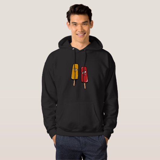 Ice Cream Paar Hoodie (Voorkant volledig)