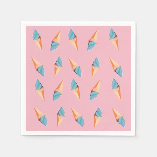 Ice Cream Paper Napkins Servet (Voorkant)