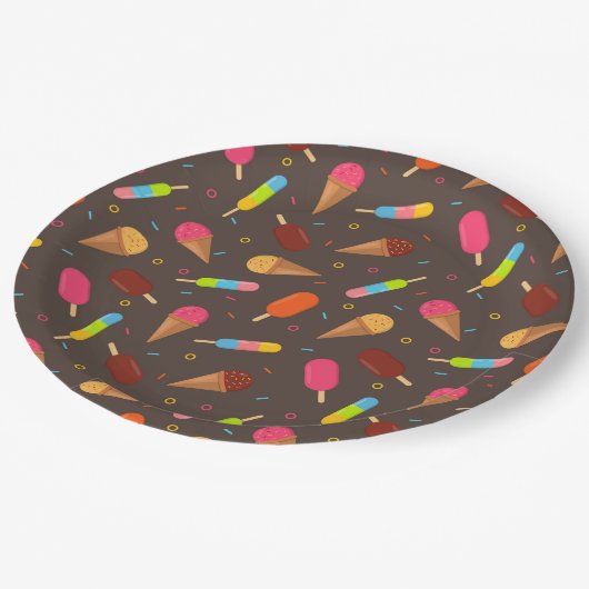 Ice Cream Papieren Bordje (Gekanteld)