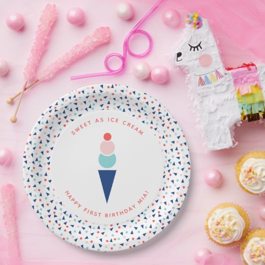 Ice Cream Papieren Bordje (Feest)