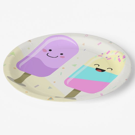 Ice Cream Papieren Bordje (Gekanteld)