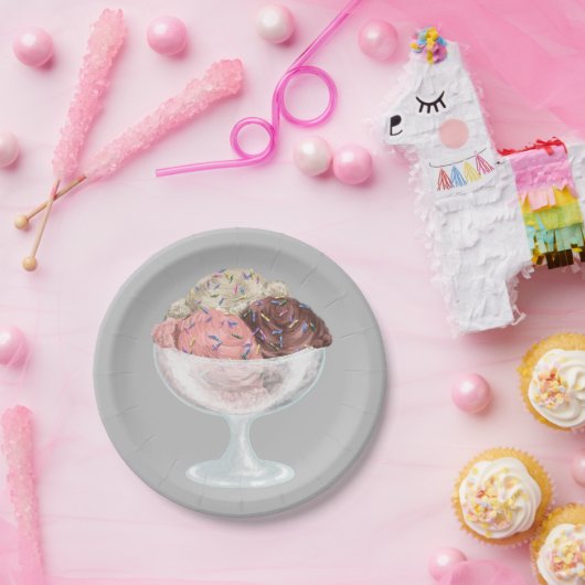 Ice Cream Papieren Bordje (Feest)
