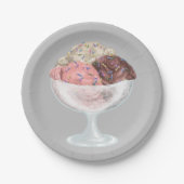 Ice Cream Papieren Bordje (Voorkant)