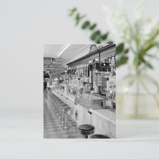 Ice Cream Parlor Briefkaart (Staand voorkant)