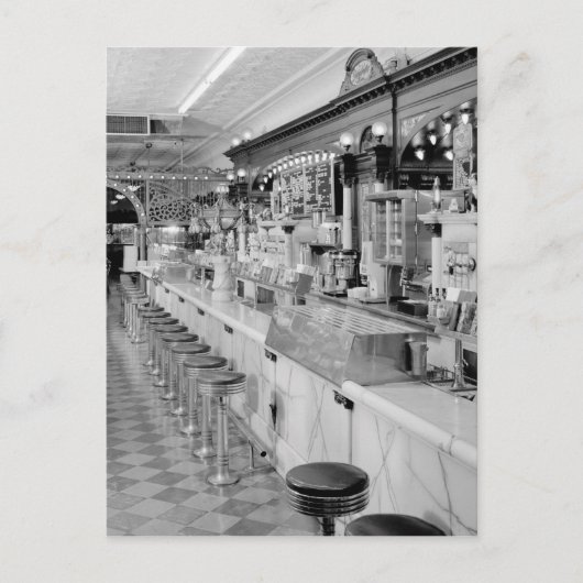 Ice Cream Parlor Briefkaart (Voorkant)