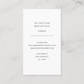 Ice Cream Parlor Creamery Waterverf Visitekaartje (Achterkant)