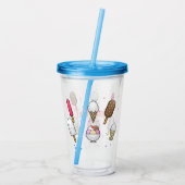 Ice Cream Parlor Dream Acryl Drinkbeker (Achterkant)