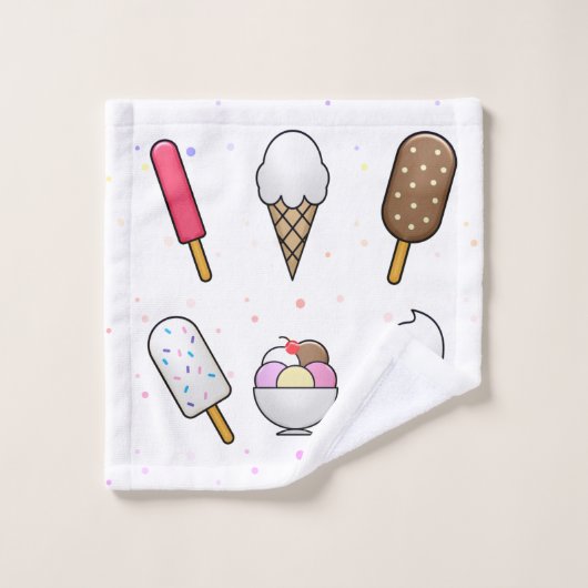 Ice Cream Parlor Dream Bad Handdoek (Wasdoekje)