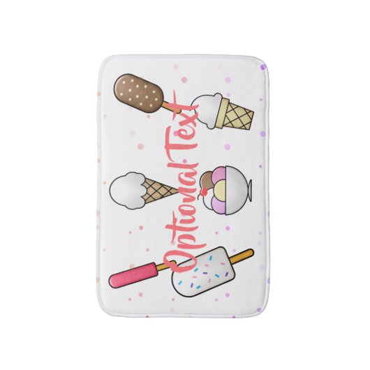 Ice Cream Parlor Dream Badmat (Voorkant Verticaal)