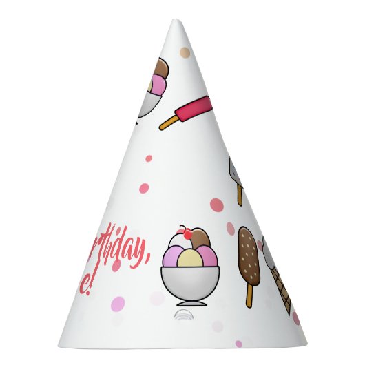 Ice Cream Parlor Dream Feesthoedjes (Rechts)