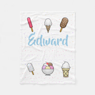 Ice Cream Parlor Dream Fleece Deken