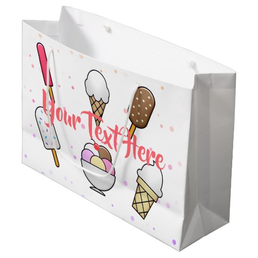 Ice Cream Parlor Dream Groot Cadeauzakje (Voorkant Gekanteld)