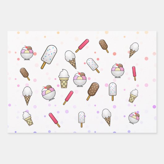 Ice Cream Parlor Dream Inpakpapier Vel (Voorkant 3)