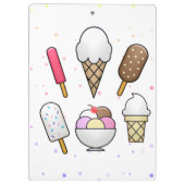 Ice Cream Parlor Dream Klembord (Achterkant)