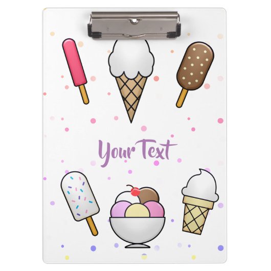 Ice Cream Parlor Dream Klembord (Voorkant)