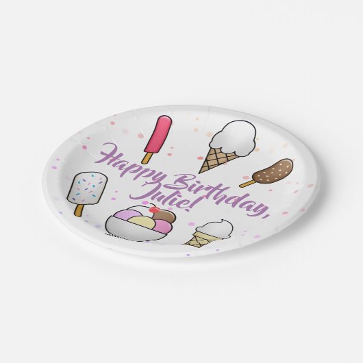 Ice Cream Parlor Dream Papieren Bordje (Gekanteld)