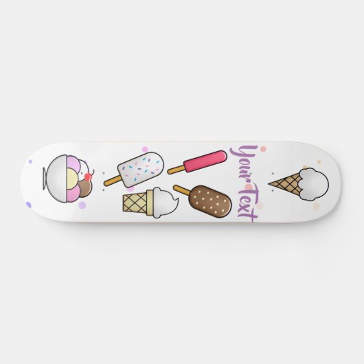 Ice Cream Parlor Dream Persoonlijk Skateboard (Horizontaal)