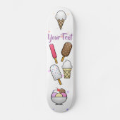 Ice Cream Parlor Dream Persoonlijk Skateboard (Voorkant)