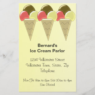 Ice Cream Parlor Flyer