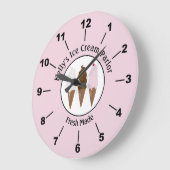 Ice Cream Parlor Logo Grote Klok (Hoek)