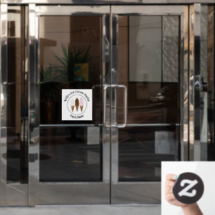 Ice Cream Parlor Logo Raamsticker