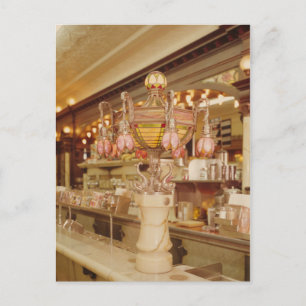 Ice Cream Parlor met Tiffany Lamp Briefkaart