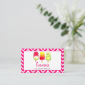 ice Cream parlor van party shop food van Visitekaartje (Staand voorkant)